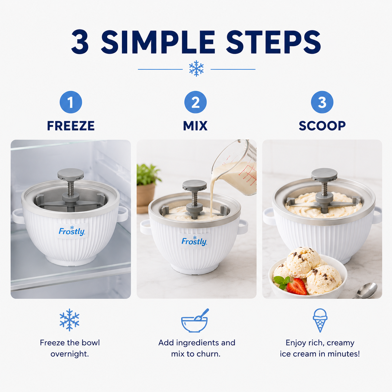Frostly Ice Cream Maker Attachment